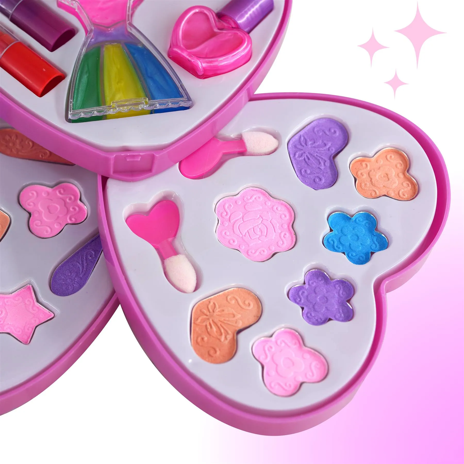 3 Tier Girls Make Up Play Set With Mirror