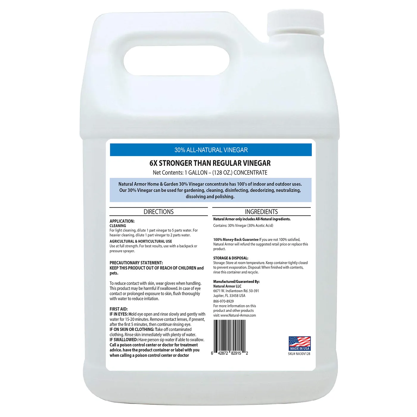 30% Vinegar - GALLON (128 oz)