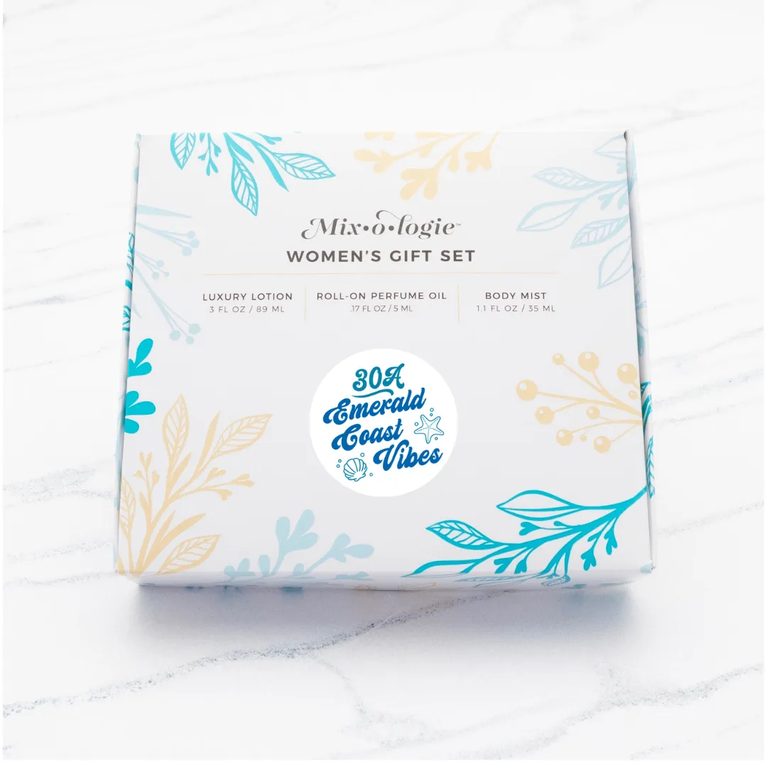 30A Emerald Coast Vibes Gift Set Trio Box