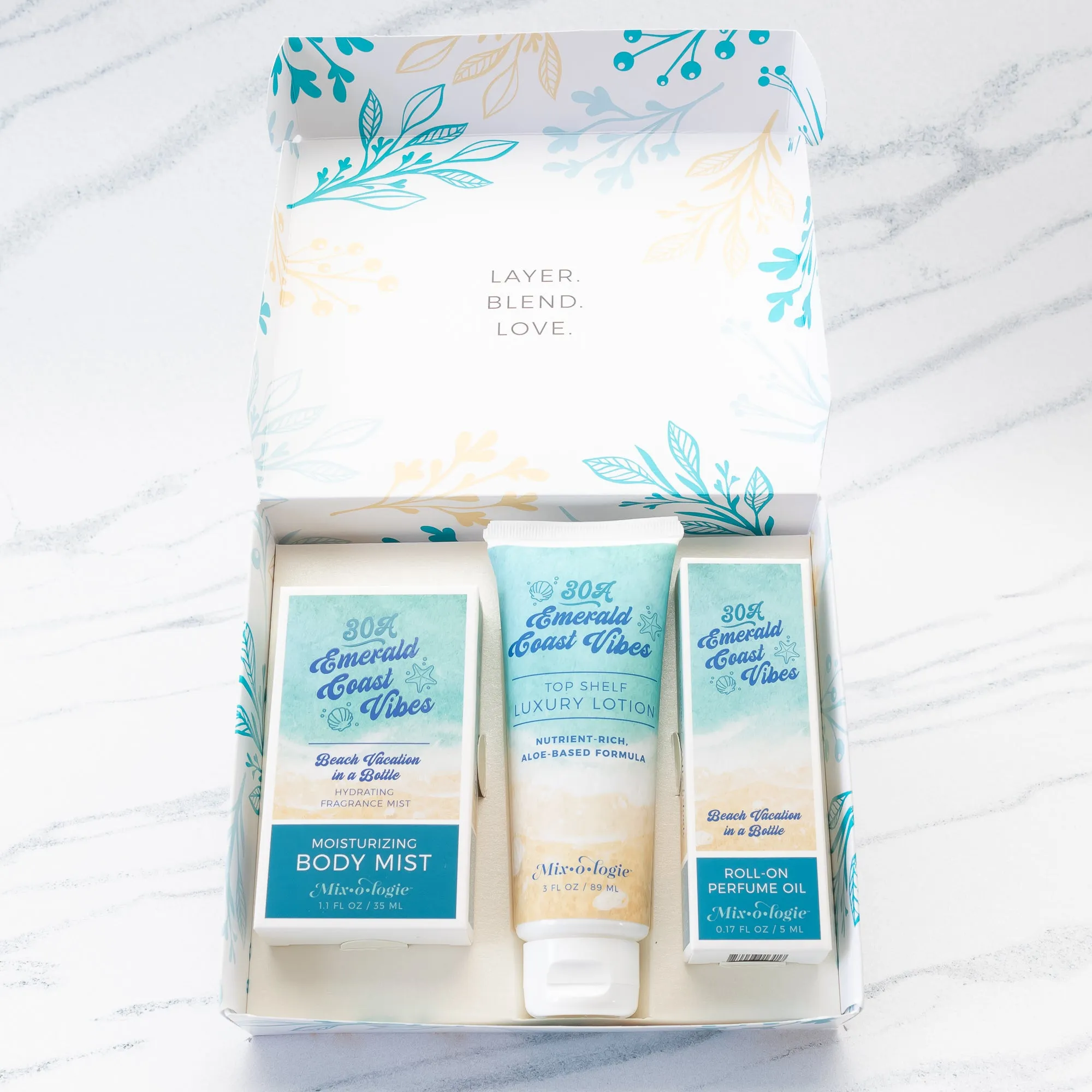 30A Emerald Coast Vibes Gift Set Trio Box