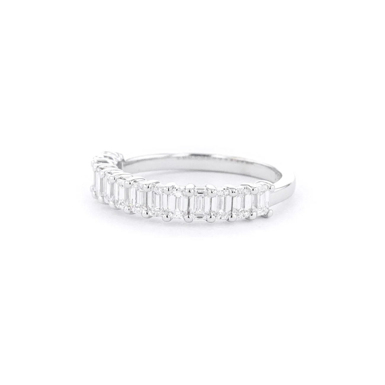 3.0mm North-South Emerald Diamond Ring