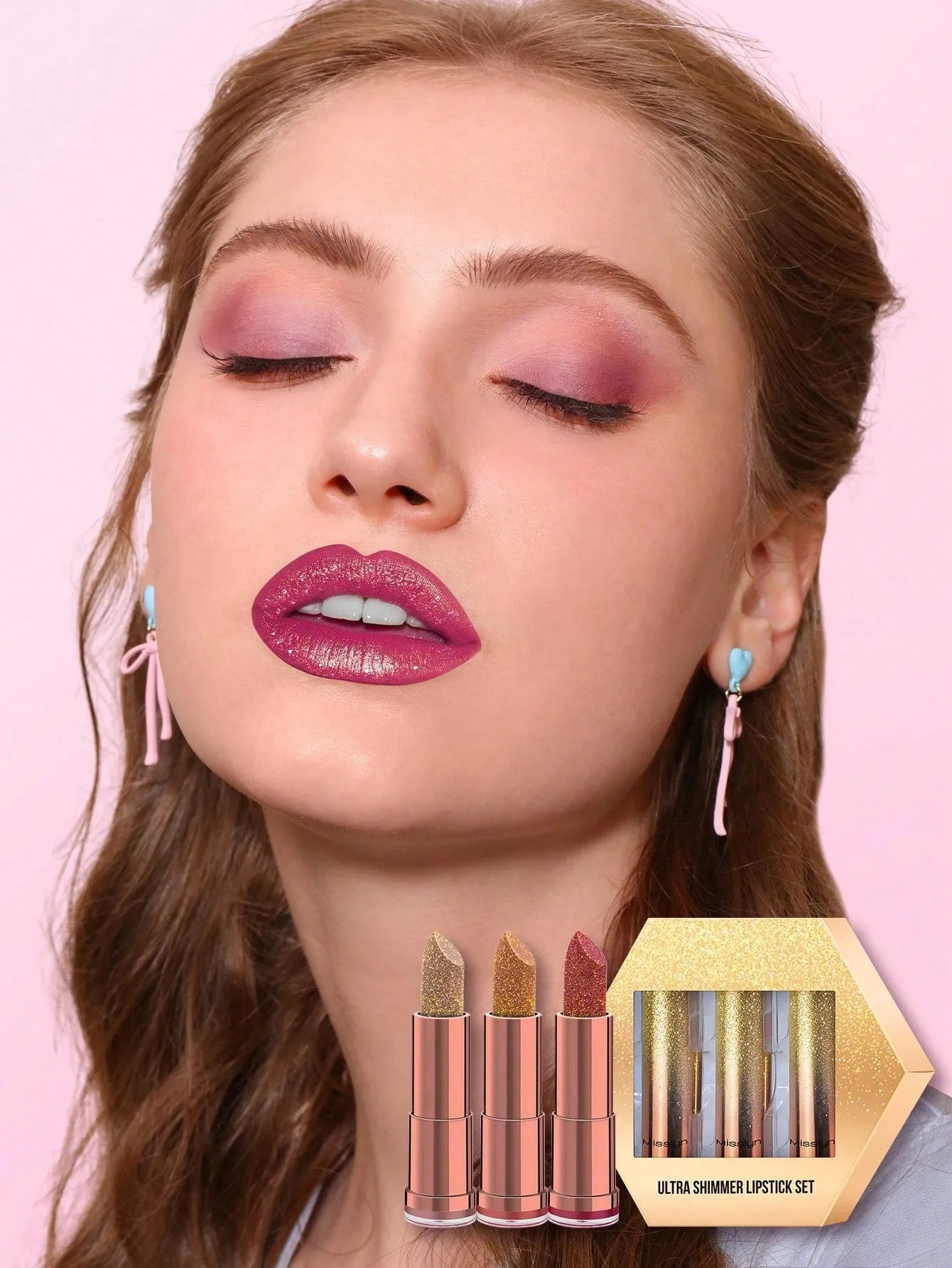 3pcs Ultra Shimmer Lipstick Set