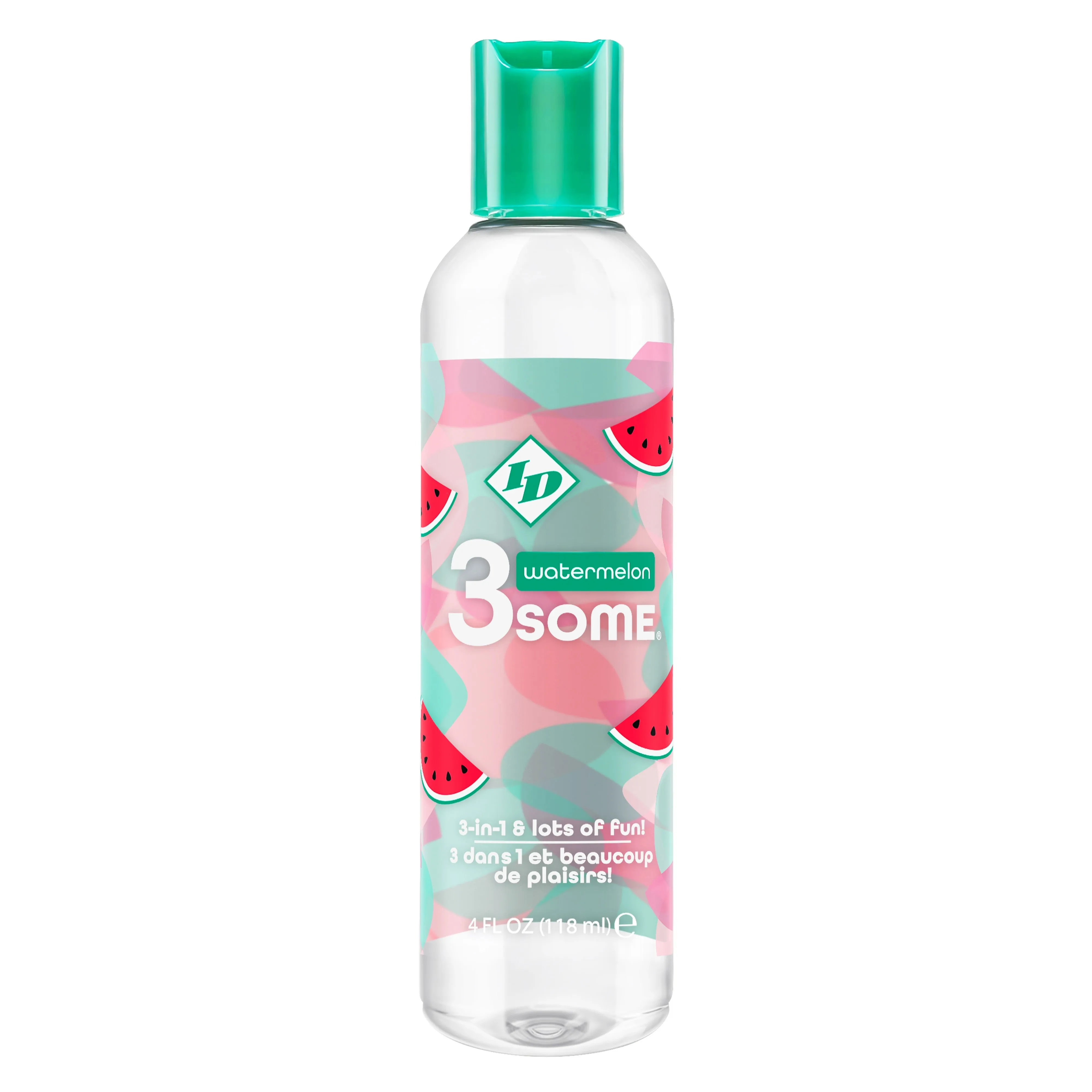 3some 3-in-1 Lubricant - Watermelon - 4 Fl. Oz.