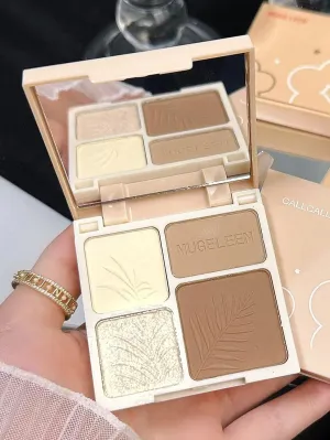 4 Color Matte Contour Highlighter Powder