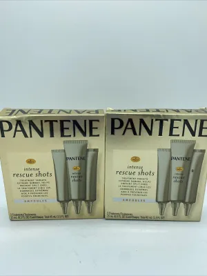 (42) Pantene Pro-V Intense Rescue Shots Ampoules Hair 42 Treatments No Box
