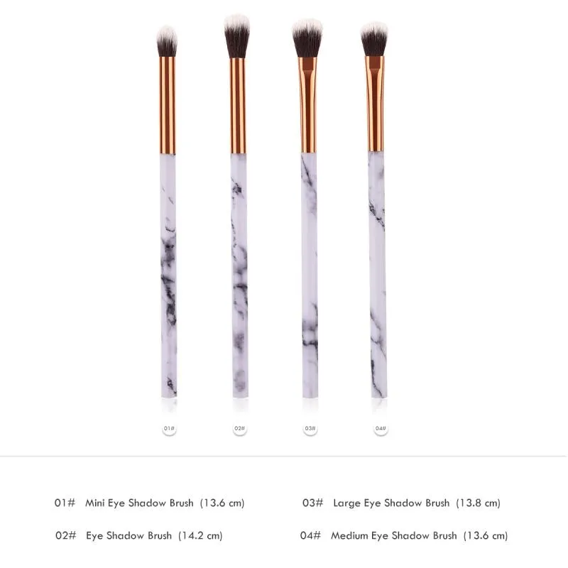 4pcs / Set Eye Brush Marble Texture