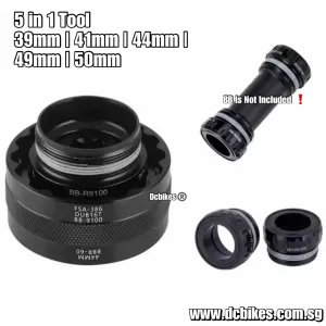 5 In 1 Bicycle 39mm | 41mm | 44mm | 49mm | 50mm Threaded Bottom Bracket BB Install Remover Tool