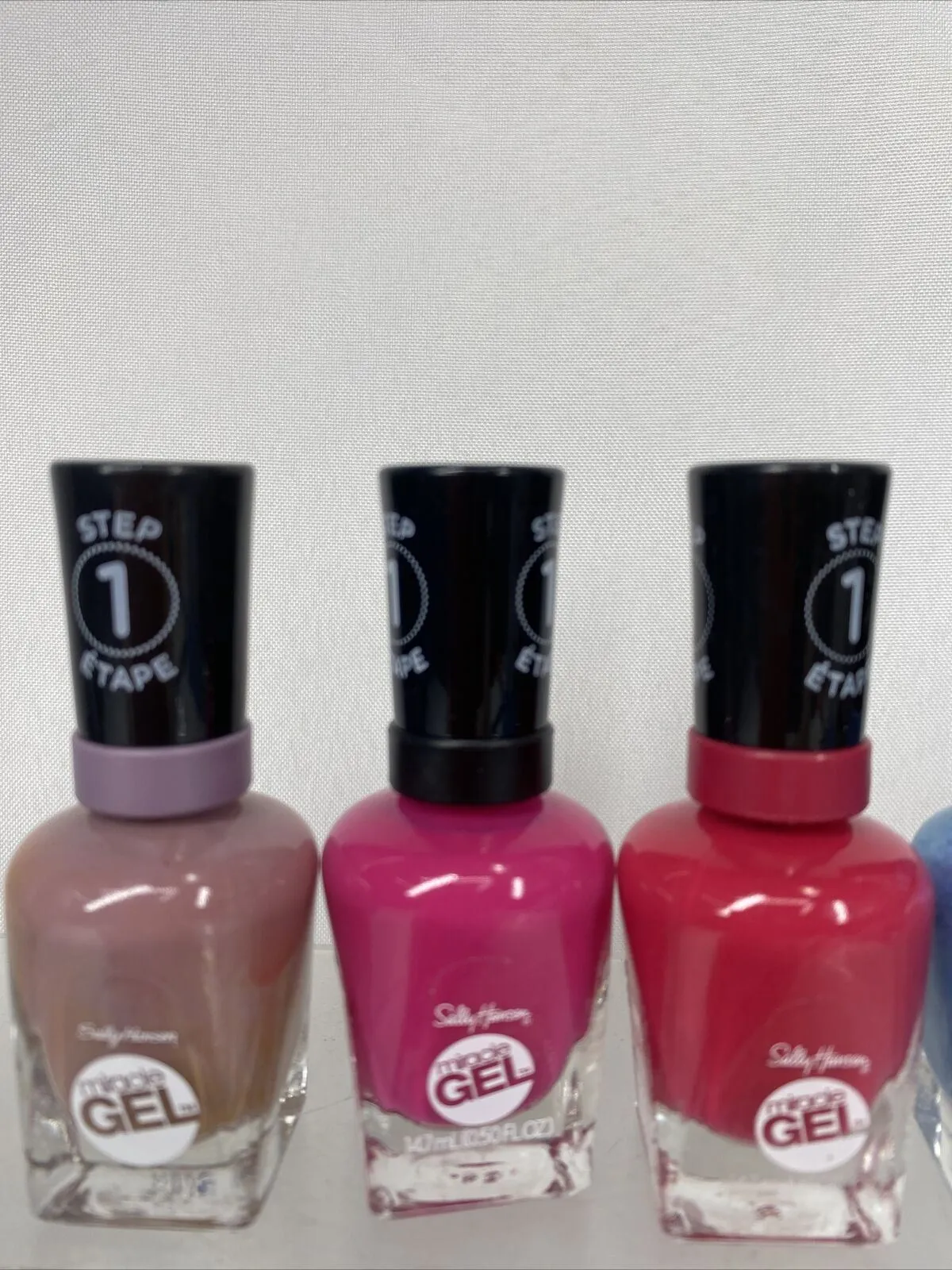 (5) Sally Hansen Miracle gel￼ Nail Polish Gel Finish No Repeats Bulk Lot