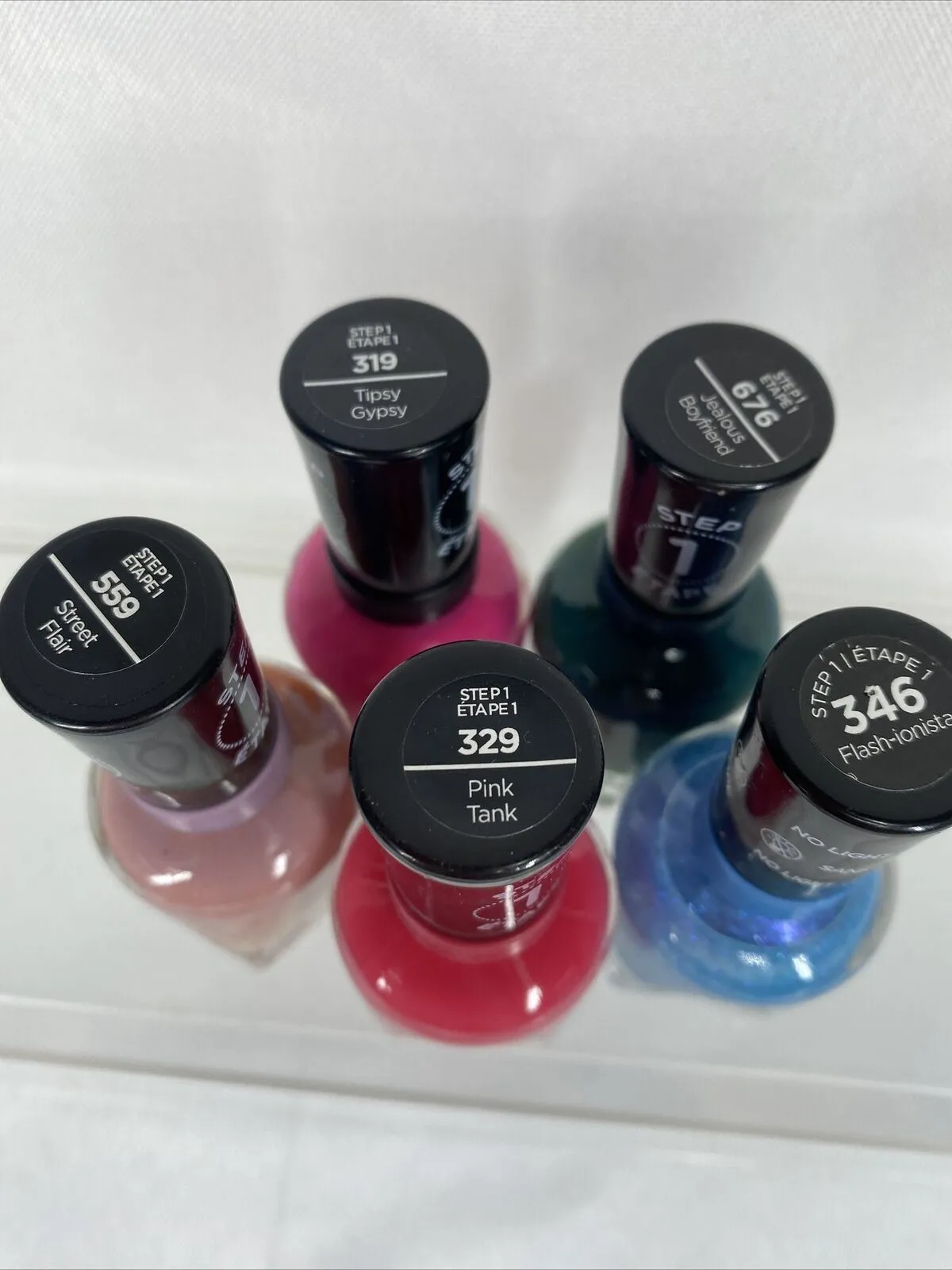 (5) Sally Hansen Miracle gel￼ Nail Polish Gel Finish No Repeats Bulk Lot