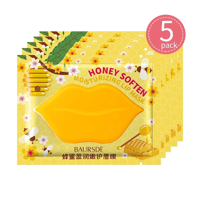 5/8Pcs Lip Plumper Crystal Collagen Lip Mask Pads Moisture Essence Anti Ageing Wrinkle Patch Pad Gel Scrub Lips Care Enhancer
