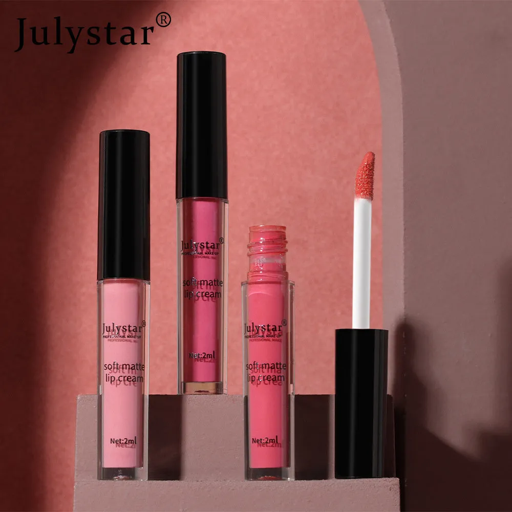 6 color Matte Lip Glaze Lip and Cheek Lipstick Lip Gloss
