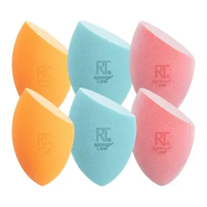 6 Pack Assorted Makeup Blending Sponges, 3 Miracle Makeup Sponges, for Blending, Baking, and Setting, Use with Foundation & Powder, Dewy or Matte Finish, Cruelty-Free