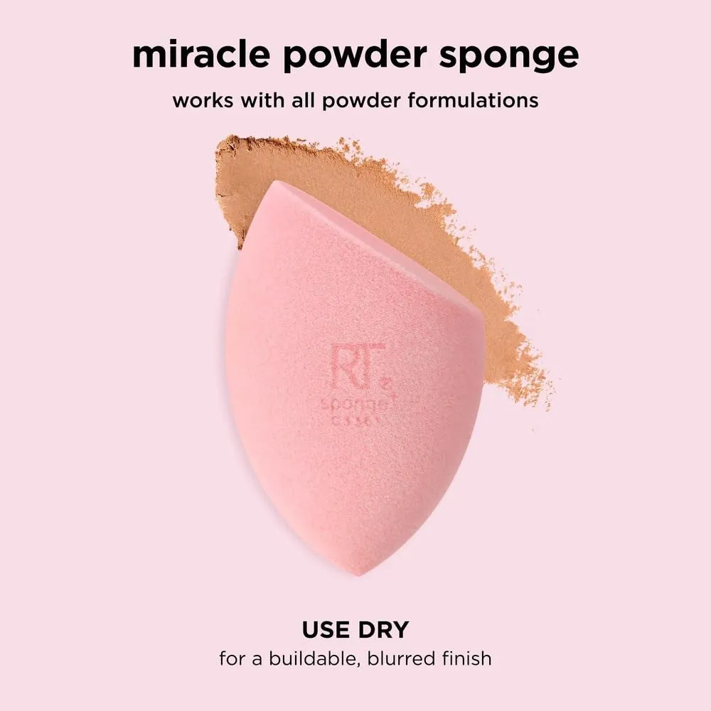 6 Pack Assorted Makeup Blending Sponges, 3 Miracle Makeup Sponges, for Blending, Baking, and Setting, Use with Foundation & Powder, Dewy or Matte Finish, Cruelty-Free