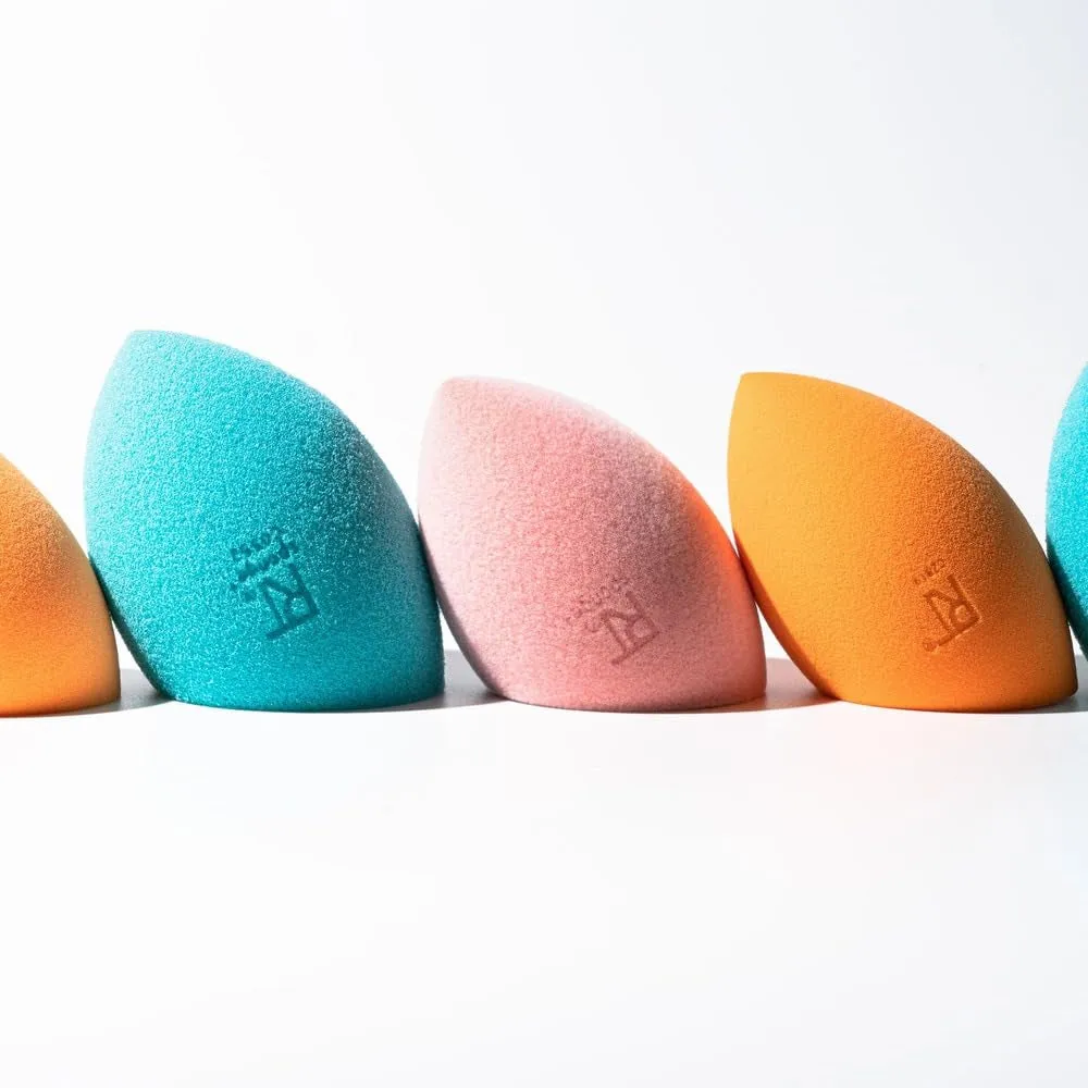 6 Pack Assorted Makeup Blending Sponges, 3 Miracle Makeup Sponges, for Blending, Baking, and Setting, Use with Foundation & Powder, Dewy or Matte Finish, Cruelty-Free