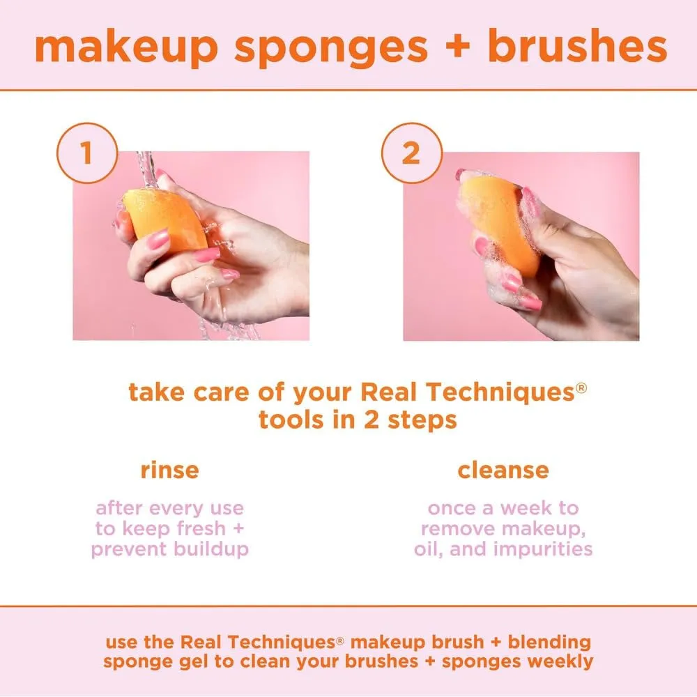 6 Pack Assorted Makeup Blending Sponges, 3 Miracle Makeup Sponges, for Blending, Baking, and Setting, Use with Foundation & Powder, Dewy or Matte Finish, Cruelty-Free