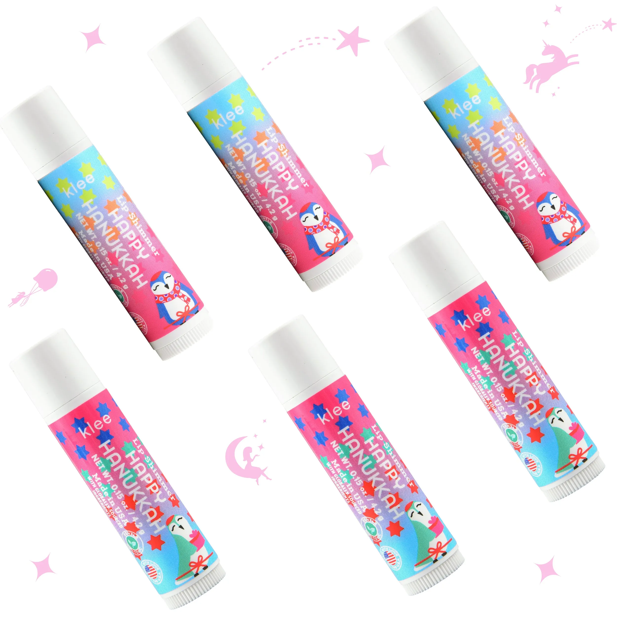 6-PC Hanukkah Lip Shimmer Sampler Bundle