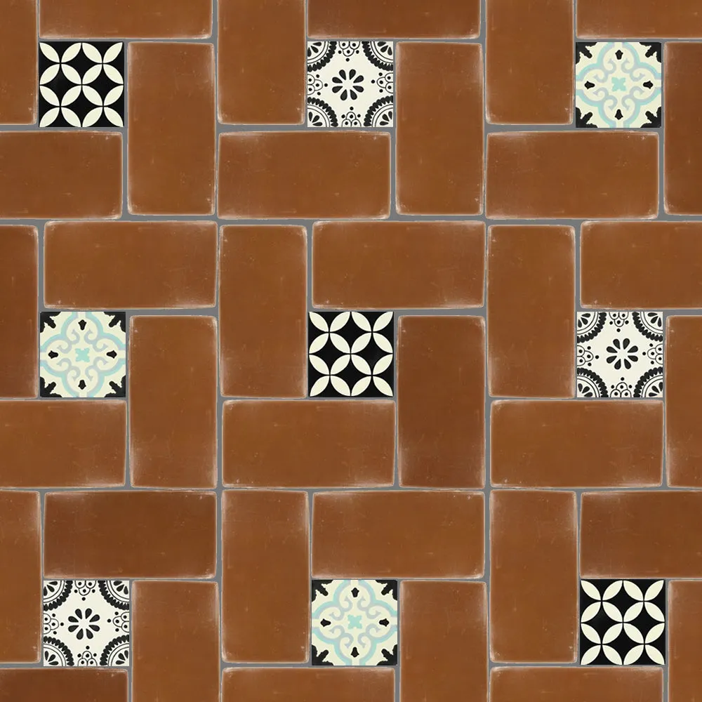 6x12 Sealed Spanish Mission Red - Floor Tile