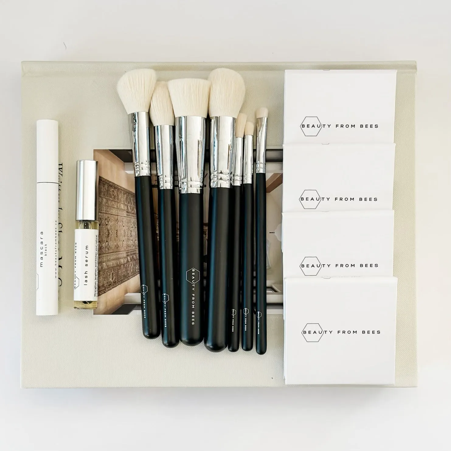 7-Piece Makeup Brush Roll