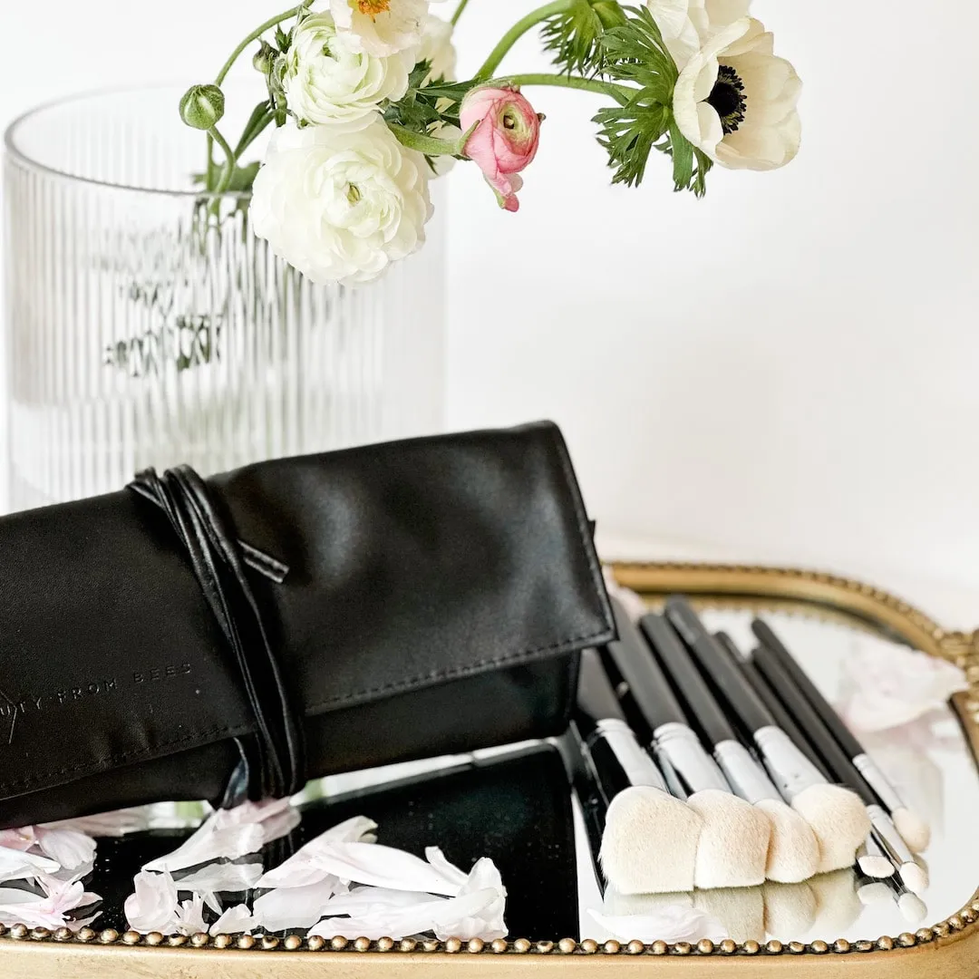 7-Piece Makeup Brush Roll