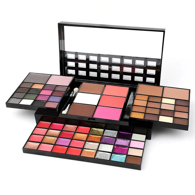 74 Colors Makeup Set Lip Gloss Blush Eyeshadow Highlight