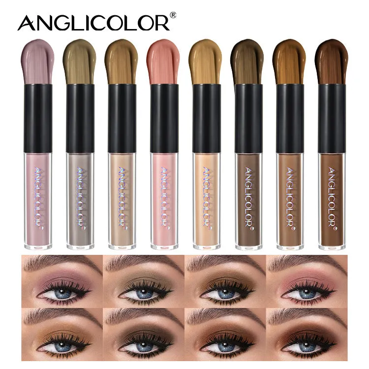 8-Color Liquid Eyeshadow Set – Glitter, Waterproof, Matte, Fine Shimmer & Long-Lasting Brightening Eyeshadow