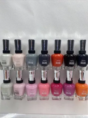 (8) Sally Hansen Miracle gel￼ Nail Polish Gel Finish No Repeats Bulk Lot
