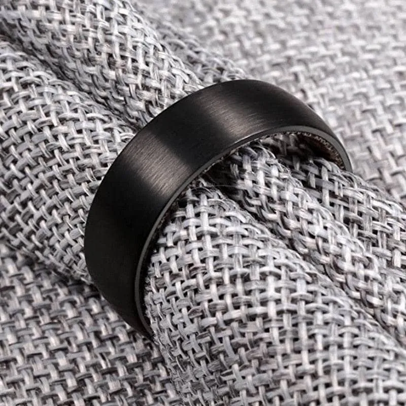 8mm Tungsten Steel Shell And Antler Inner Wedding Band