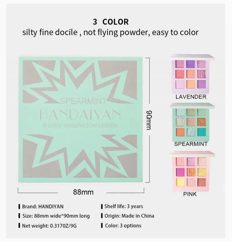 9 Color Glitter Eye Shadow
