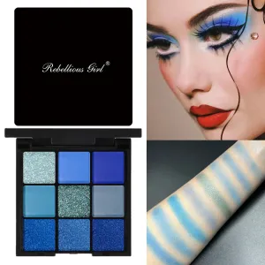 9-Color Waterproof Eyeshadow Palette