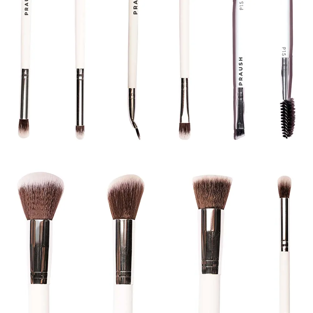 9 Pcs Professional Makeup Brush Set (Face   Eye) with FREE Marble Makeup Pouch