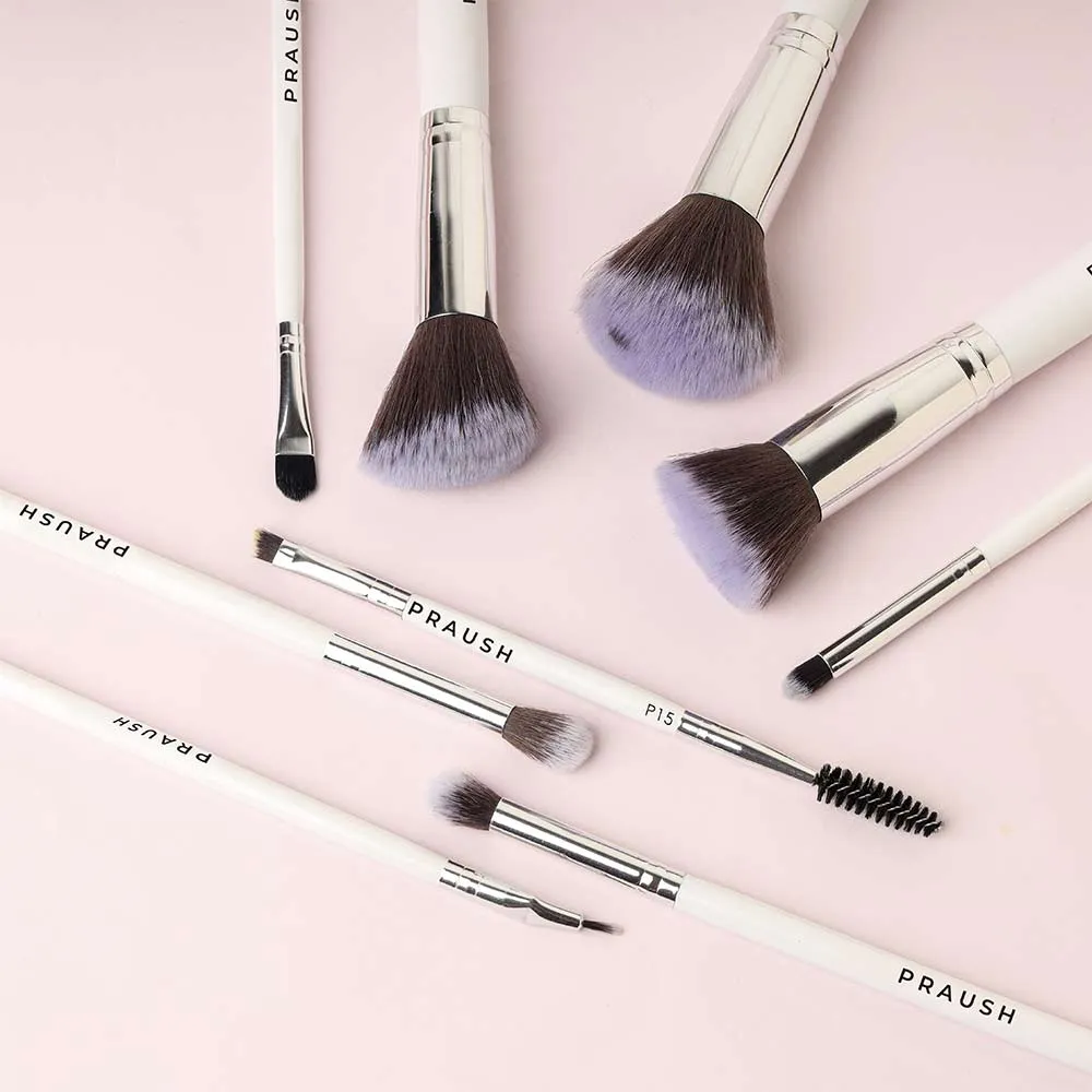 9 Pcs Professional Makeup Brush Set (Face   Eye) with FREE Marble Makeup Pouch