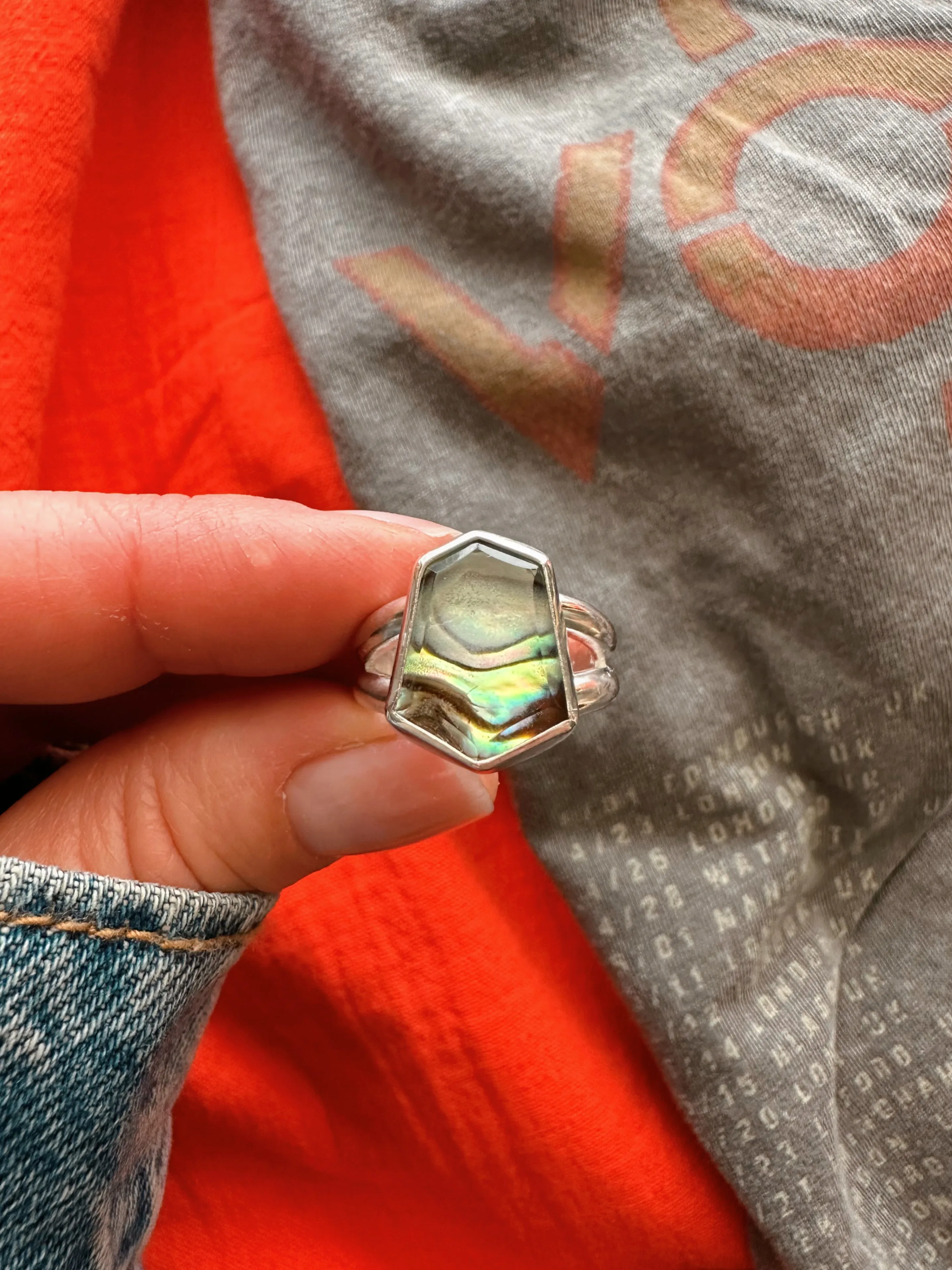 ABALONE RING - NO.1 - SIZE 7 1/4