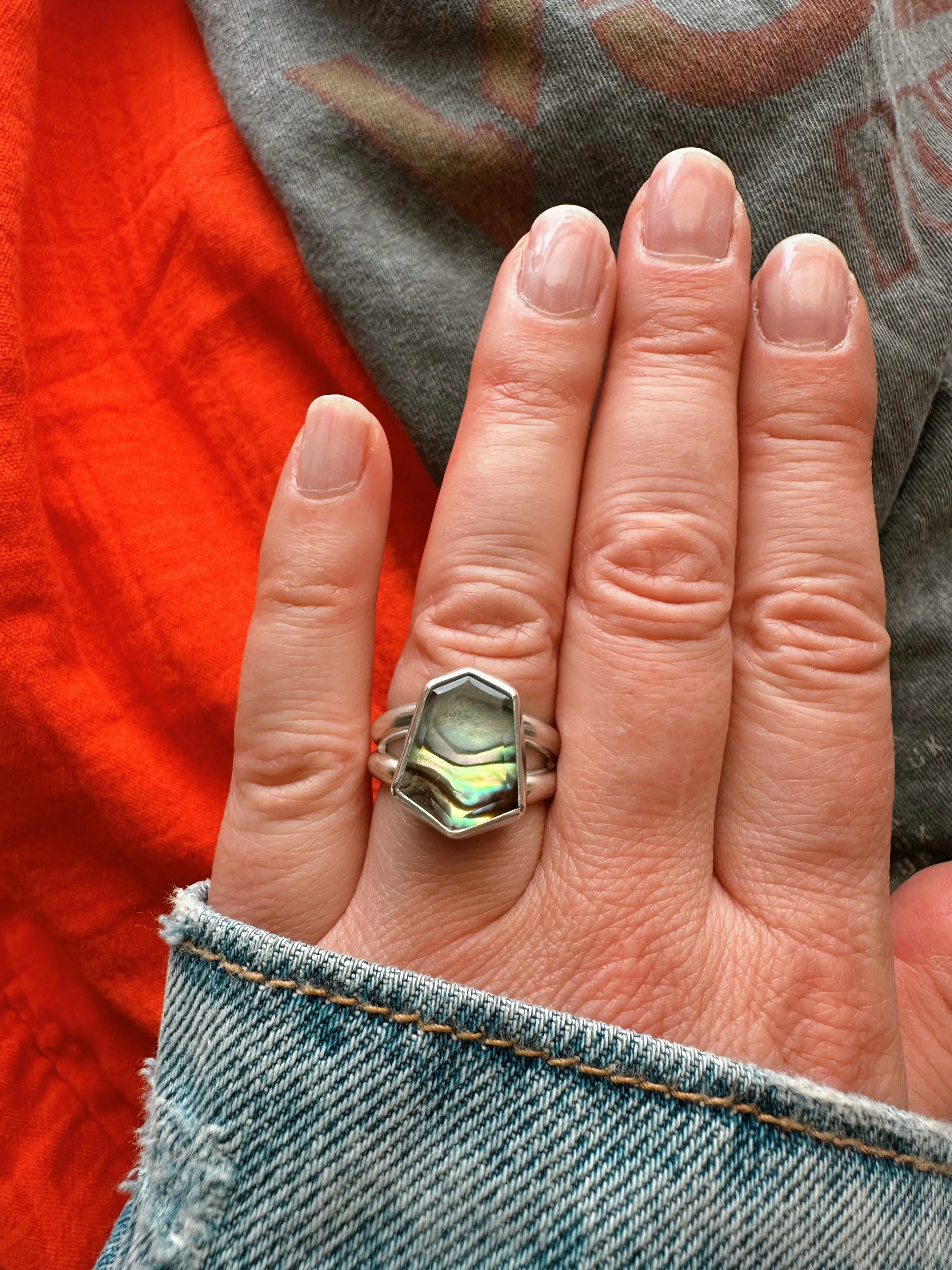 ABALONE RING - NO.1 - SIZE 7 1/4