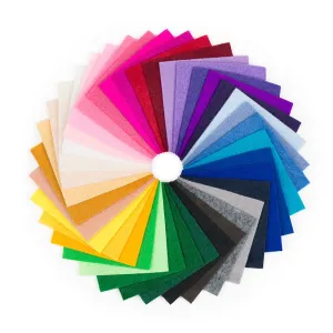 Acrylic Craft Felt Sample Bag - 42 Colors