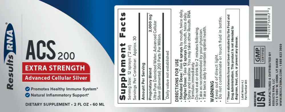 ACS 200 Silver Extra Strength