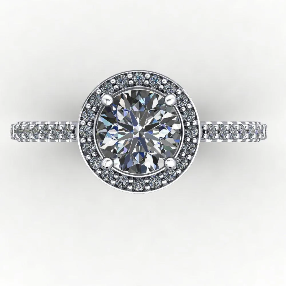 Adelaide Halo Engagement Ring (setting only)