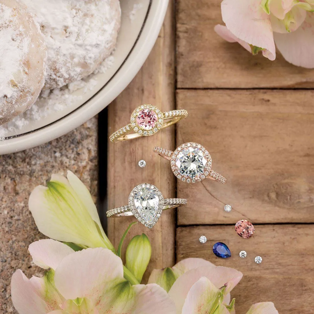 Adelaide Halo Engagement Ring (setting only)