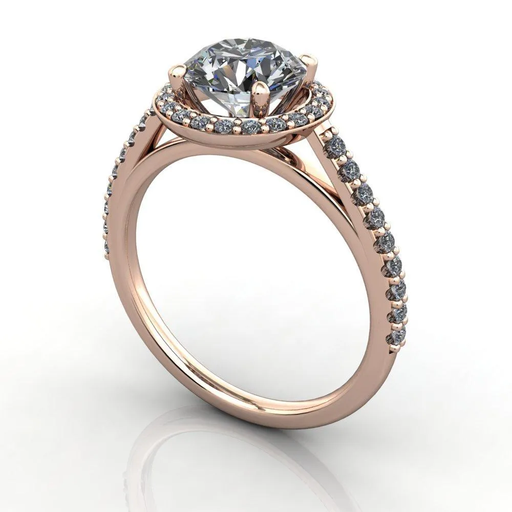 Adelaide Halo Engagement Ring (setting only)