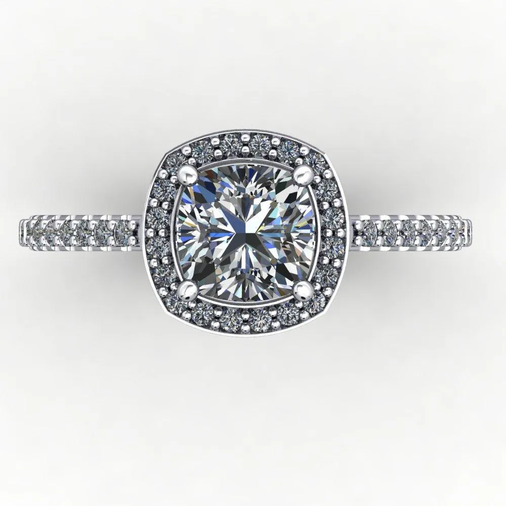 Adelaide Halo Engagement Ring (setting only)