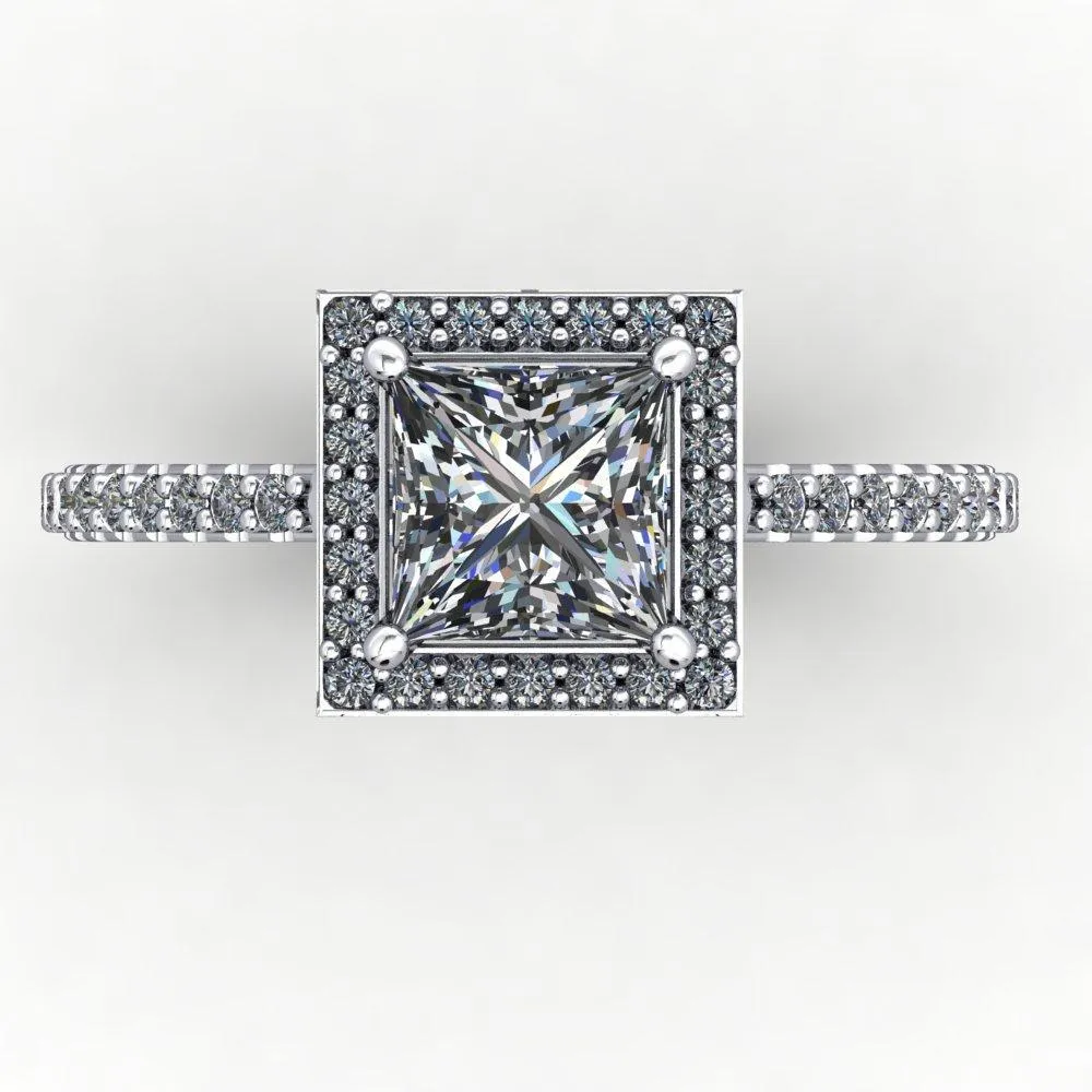 Adelaide Halo Engagement Ring (setting only)