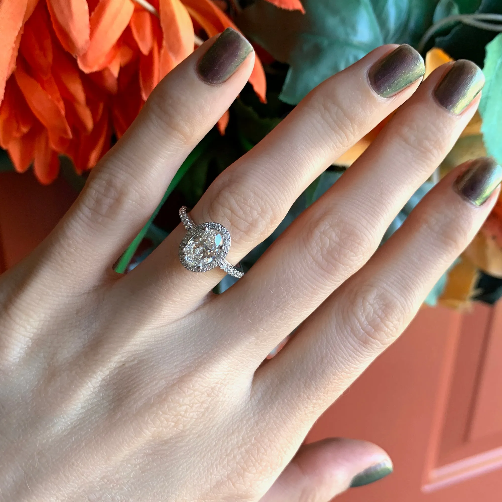 Adelaide Halo Engagement Ring (setting only)