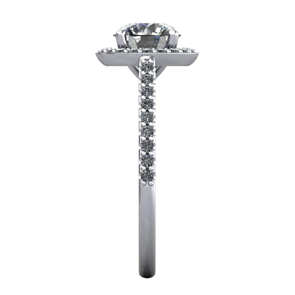 Adelaide Halo Engagement Ring (setting only)