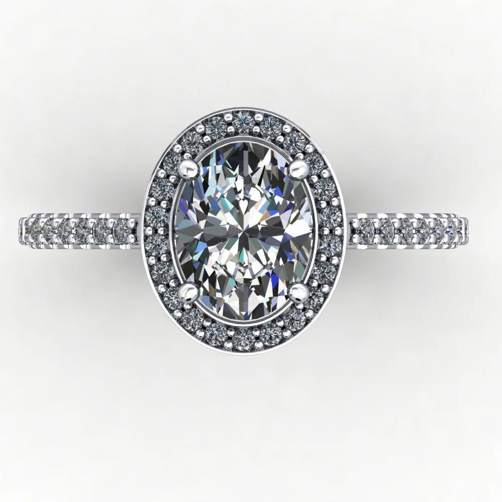 Adelaide Halo Engagement Ring (setting only)