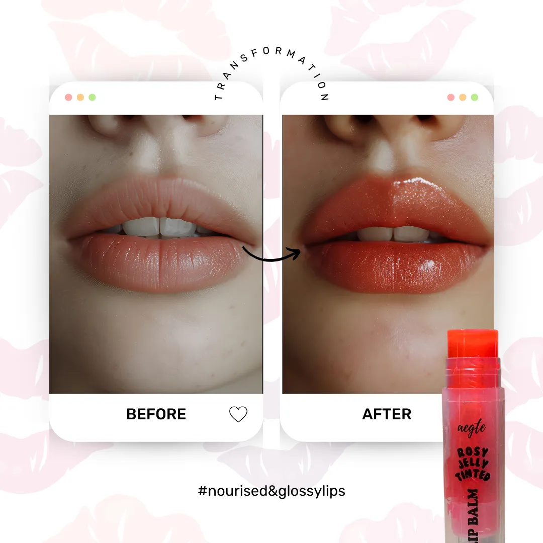Aegte 360° Protect Jelly Tinted Lip Lightening Treatment Balm SPF 30   Lightens Dark Lips | SPF Lip Balm
