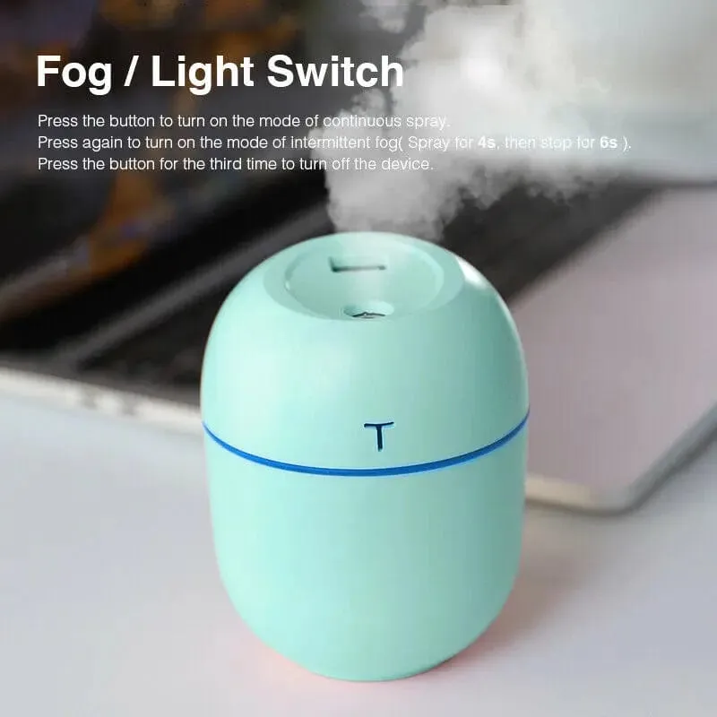 Air Humidifier Mini Ultrasonic USB Essential Oil Diffuser Car Purifier
