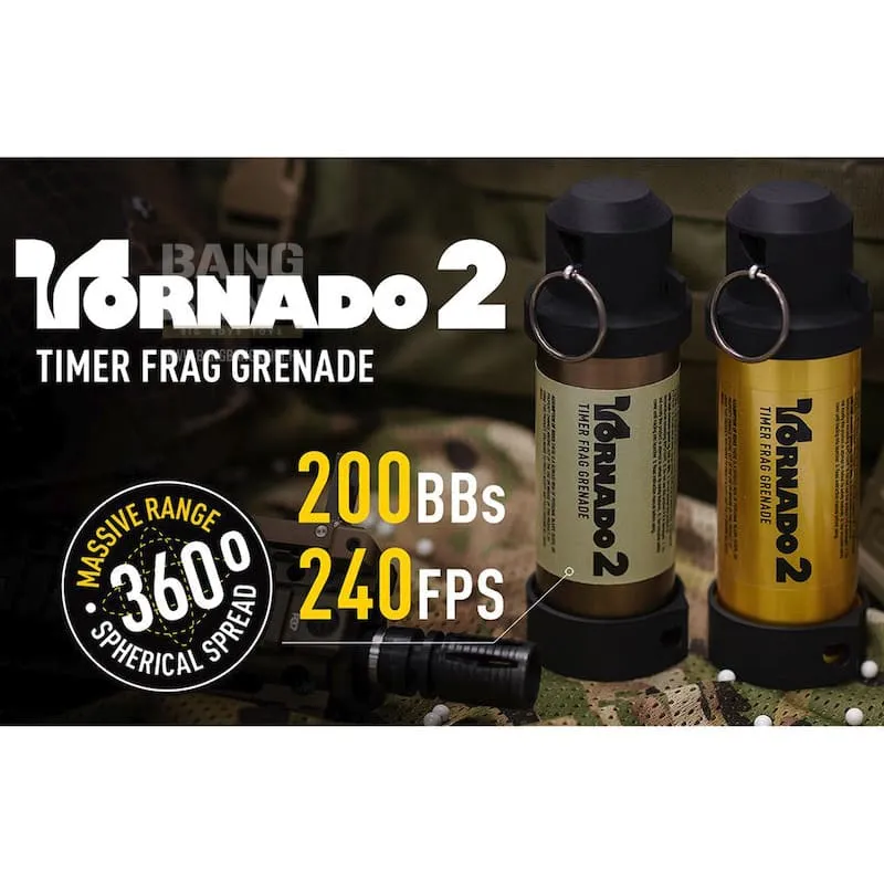Airsoft innovations Tornado 2 Timer Frag Grenade - Gold