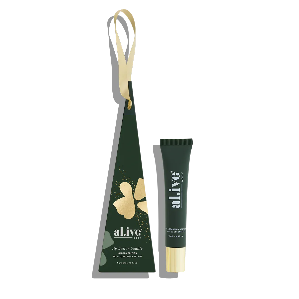 al.ive body Tinted Lip Butter Bauble - Fig & Toasted Chestnut