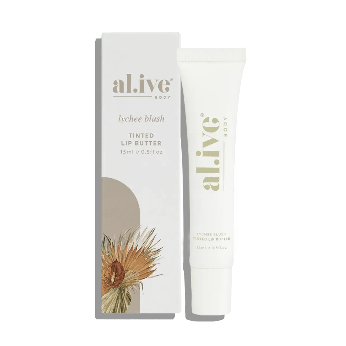 al.ive body Tinted Lip Butter - Lychee Blush