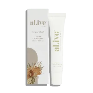 al.ive body Tinted Lip Butter - Lychee Blush