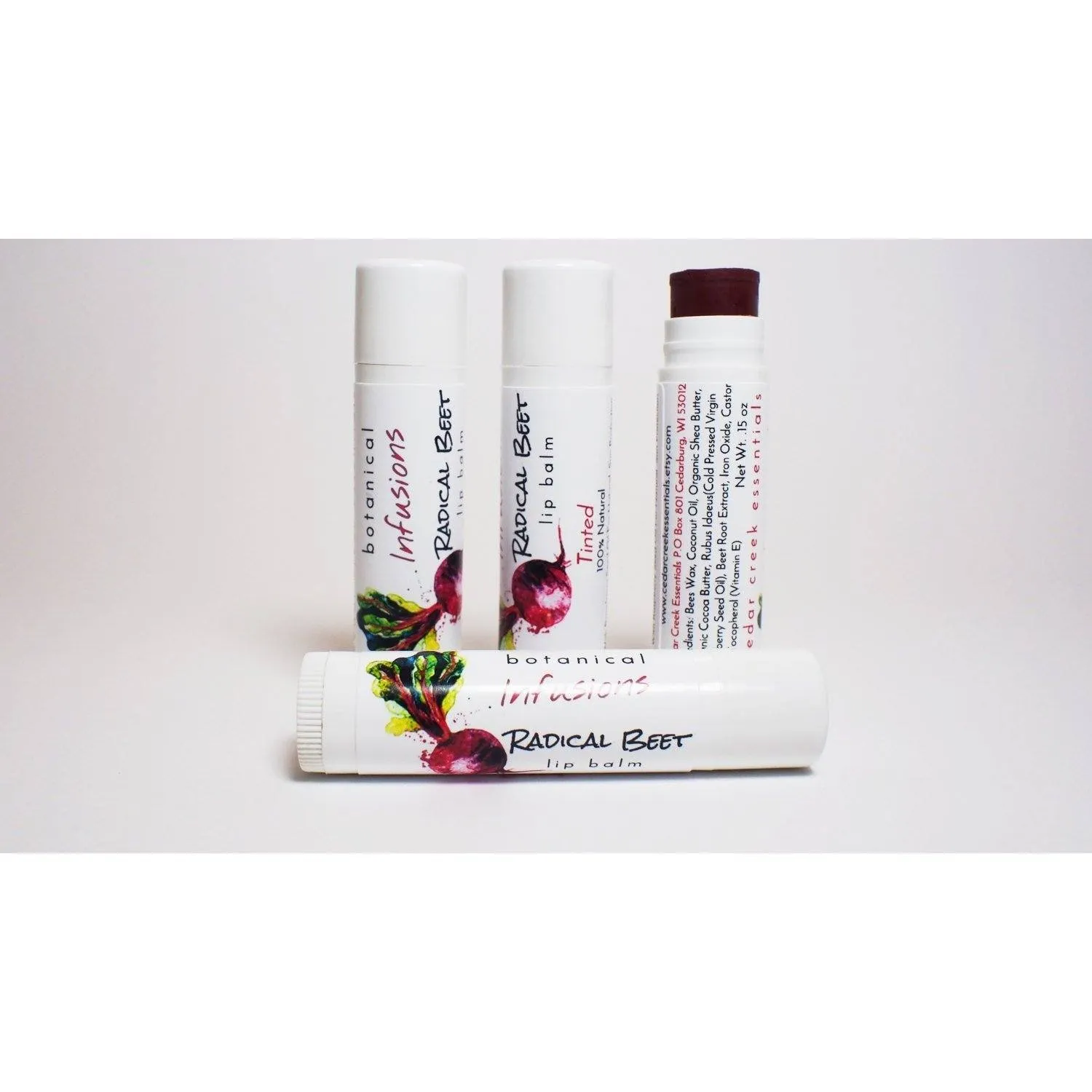 All Natural Botanical Infusions Tinted Lip Balm, Lipstick, Radical Beet, Lip Balm, Sun Protection, Lip Gloss, Skincare, lip SPF